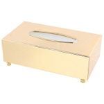 Windisch 87112D Rectangle Tissue Box Cover in Gold Finish